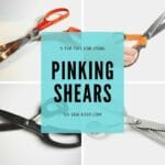 using pinking shears