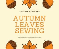 autumn leaves sewing