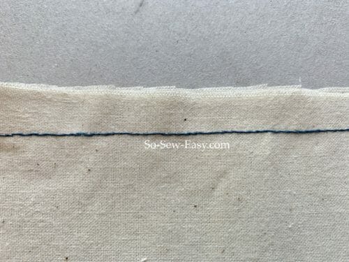 hand-sewing stitches
