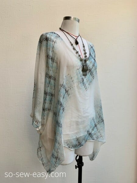 doubled layered blouse