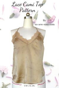 Lace Cami Top Pattern - Ultra Feminine Staple For Your Wardrobe | So ...