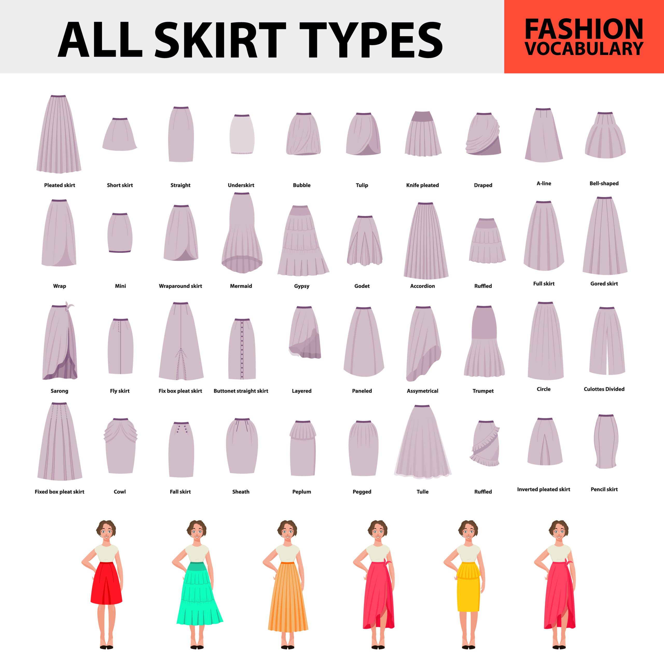 Types Of Skirts