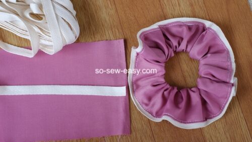 how to sew scrunchies