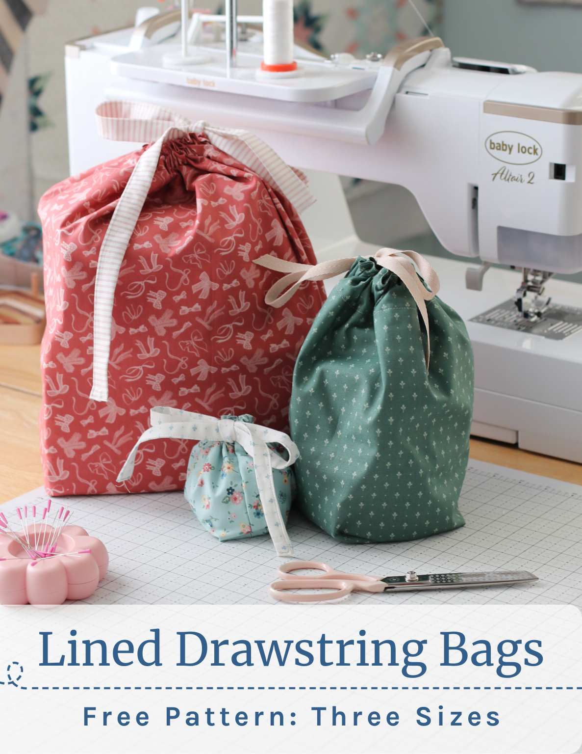 11 Free Drawstring Bag Sewing Patterns and Tutorials