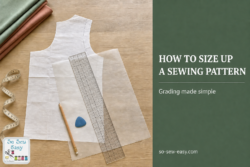 How to size up a sewing pattern, a simple guide to grading