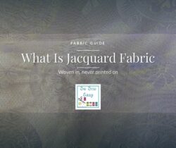 Jacquard fabric guide hero image showing a damask weave with a soft sheen