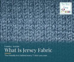 What is jersey fabric shown as a close up of soft knitted jersey cloth