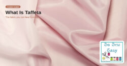 Peach taffeta fabric drape — So Sew Easy fabric guide