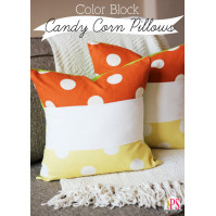 Candy Corn Family Personalized Halloween Lumbar Velvet Throw Pillow