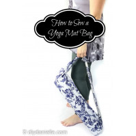Save for later! Who's made their own yoga mat bag? It's an easy #sewin