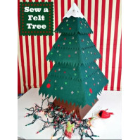 Felt Christmas Tree Scissors Pouch